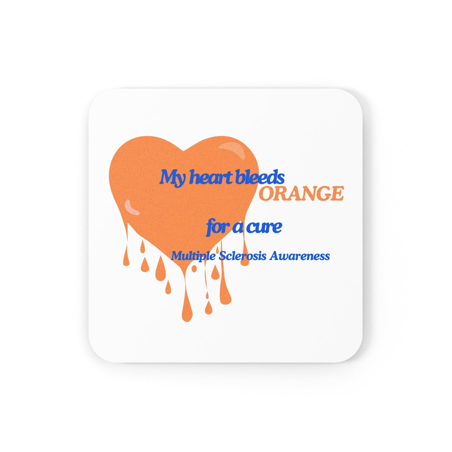 Multiple Sclerosis Awareness Cork Back Coaster