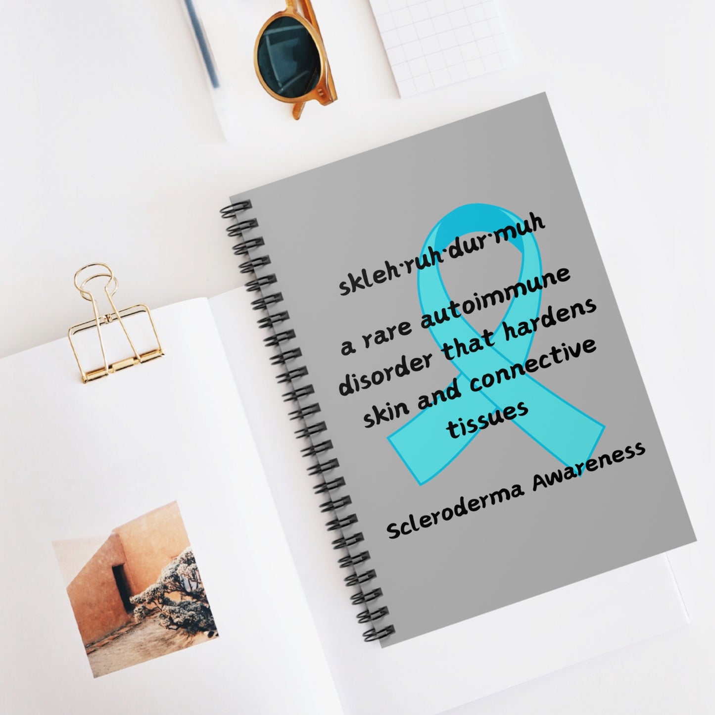 Scleroderma Awareness Defining Scleroderma Spiral Notebook - Ruled Line