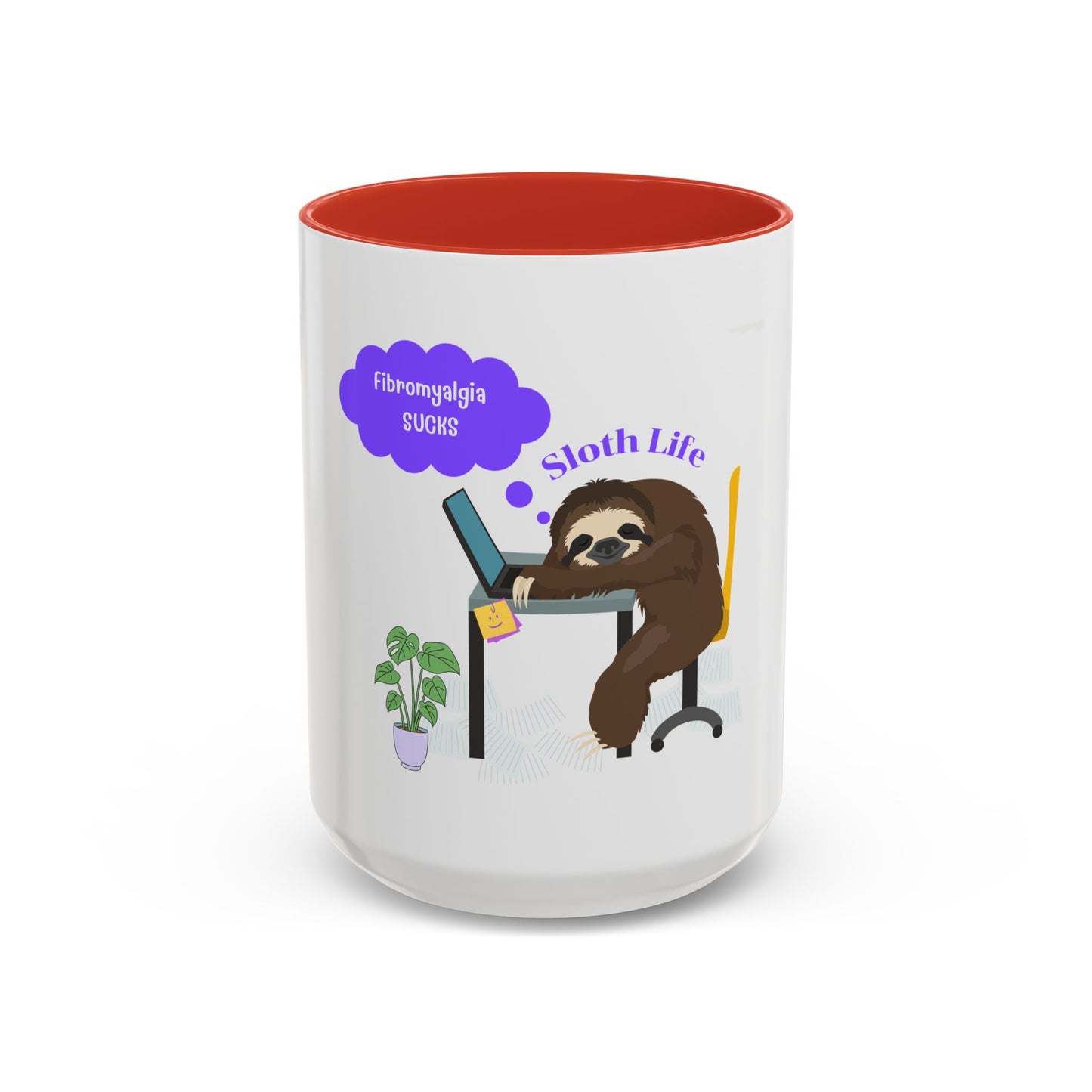 Fibromyalgia Sucks Accent Coffee Mug 11 oz