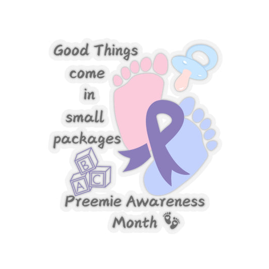 Preemie Awareness Prematurity Awareness Kiss-Cut Stickers