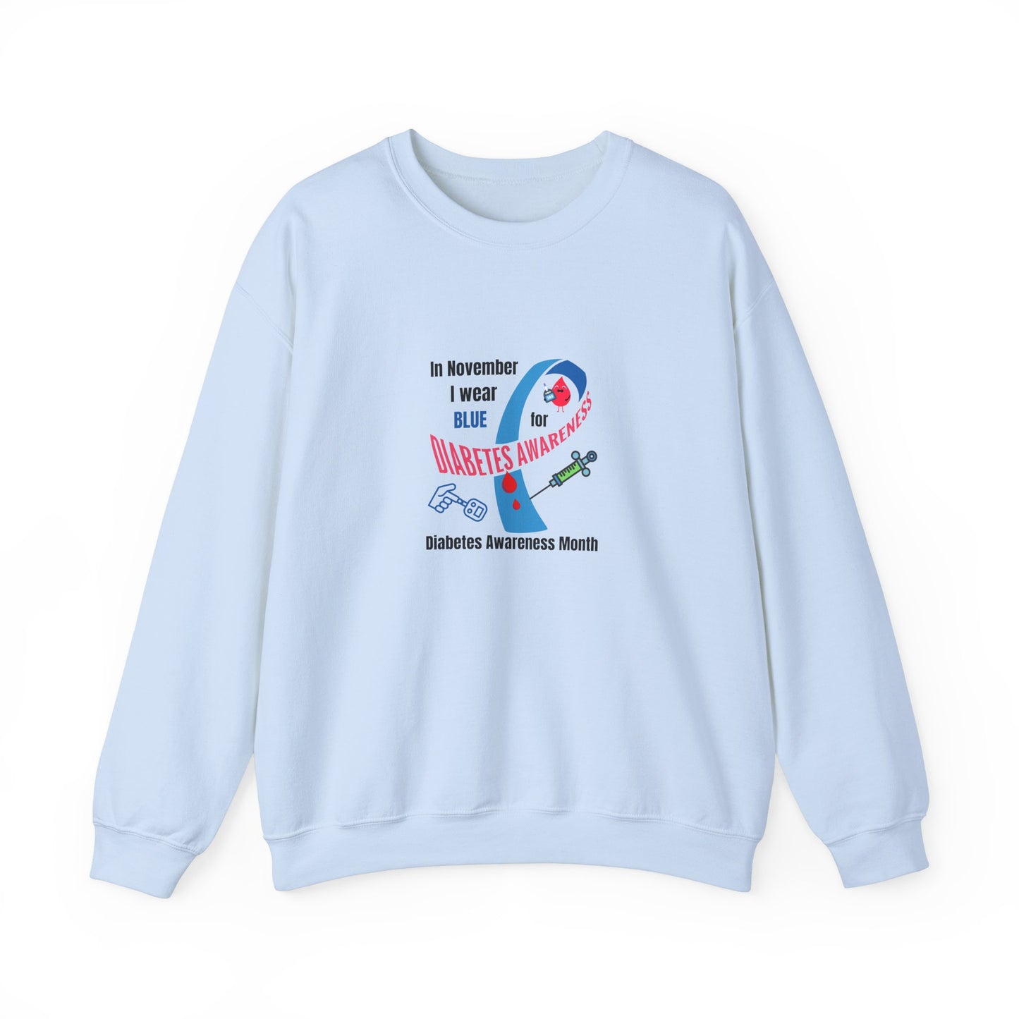 Diabetes Awareness Unisex Heavy Blend™ Crewneck Sweatshirt