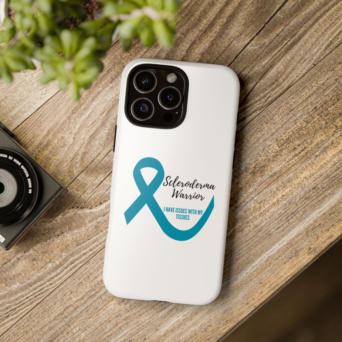 iPhone scleroderma warrior tough phone Cases