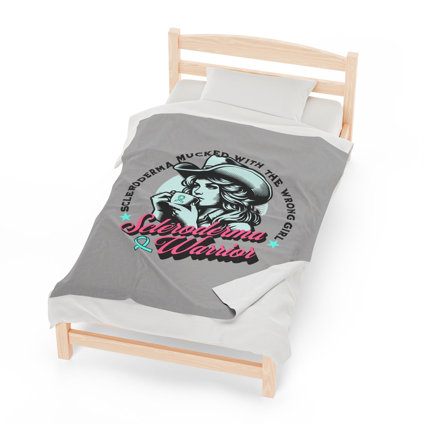 Scleroderma Warrior Velveteen Plush Blanket