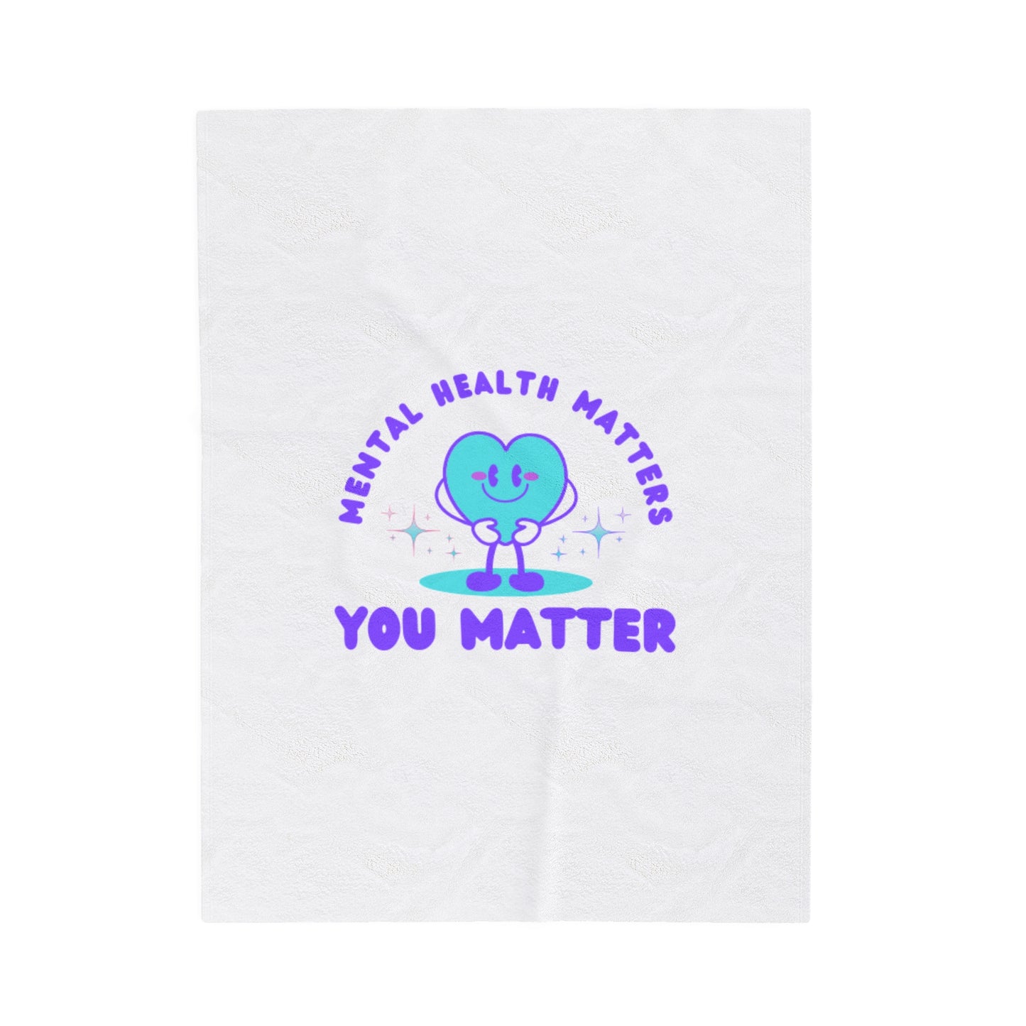 Mental Health Awareness Velveteen Plush Blanket