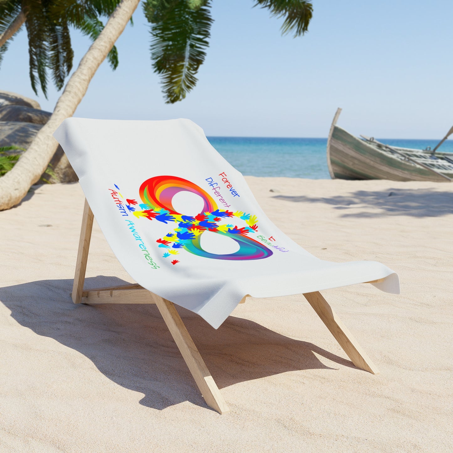 Autism Awareness Beach Towel