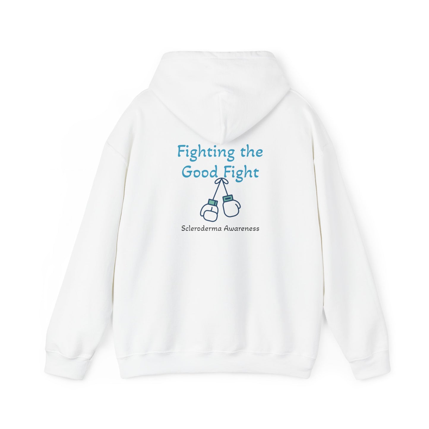 Scleroderma Warrior Fighting the good fight Unisex Heavy Blend™ Hooded Sweatshirt