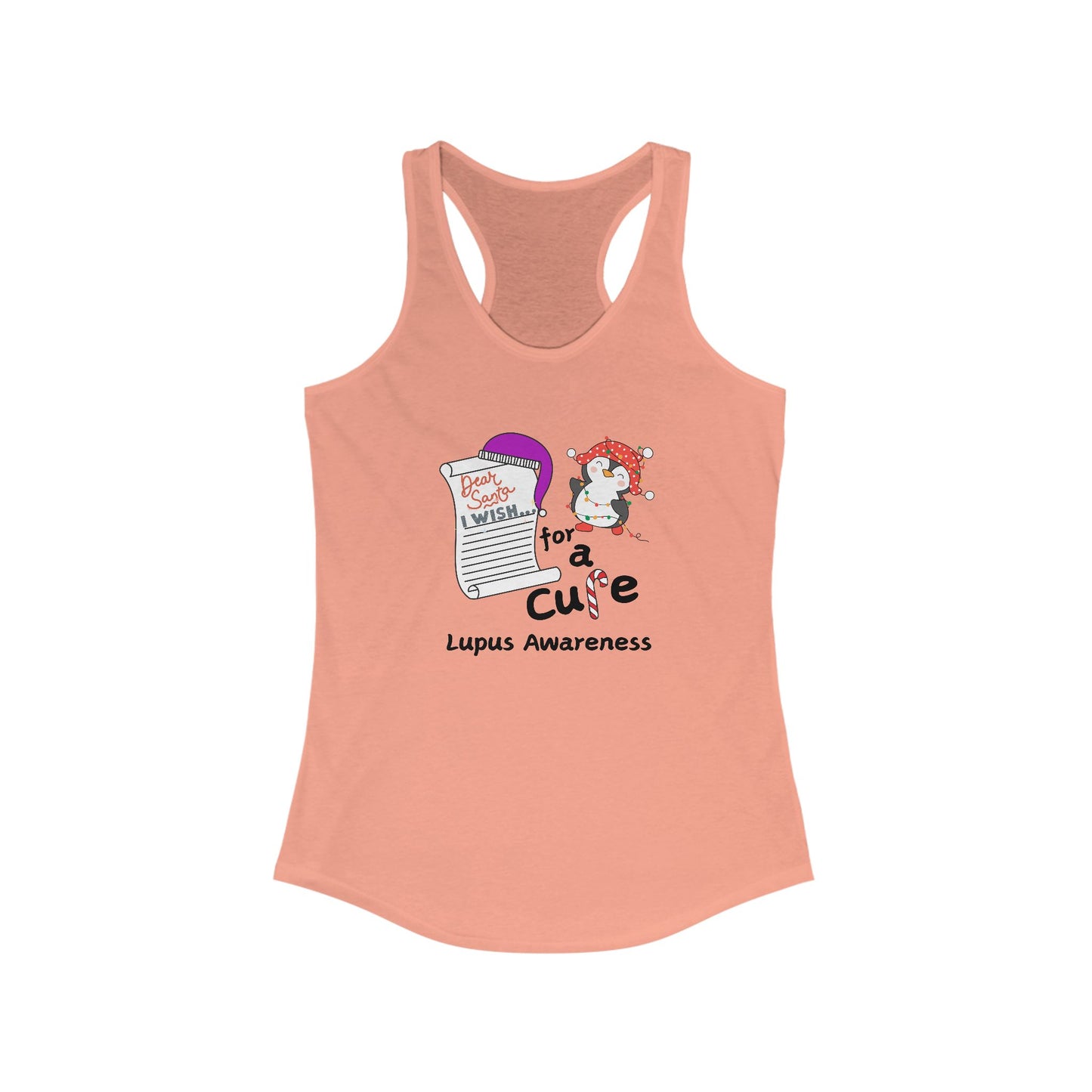 Women's Ideal Racerback Tank, Lupus Awareness, Holiday Gift Ideas