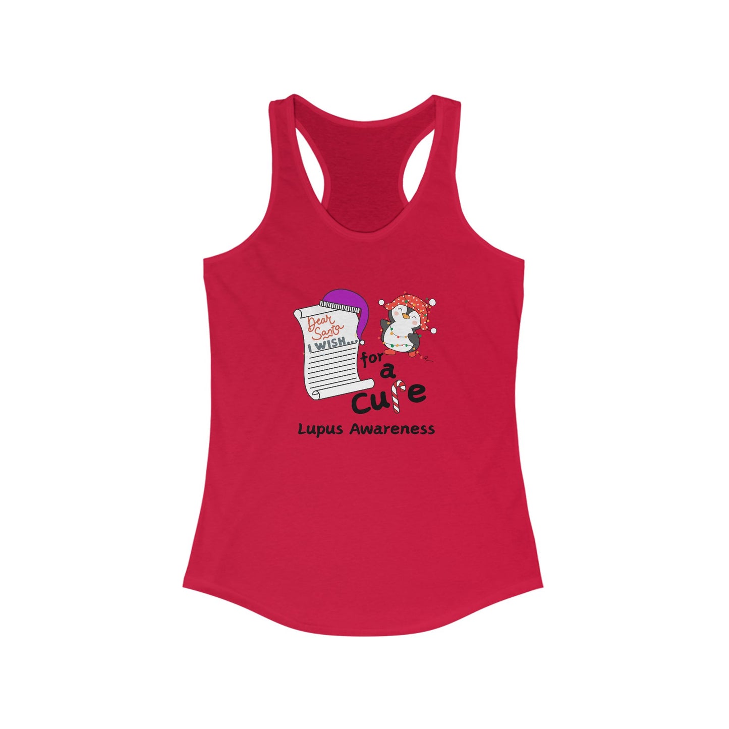 Women's Ideal Racerback Tank, Lupus Awareness, Holiday Gift Ideas