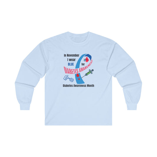 Diabetes Awareness Unisex Ultra Cotton Long Sleeve Tee