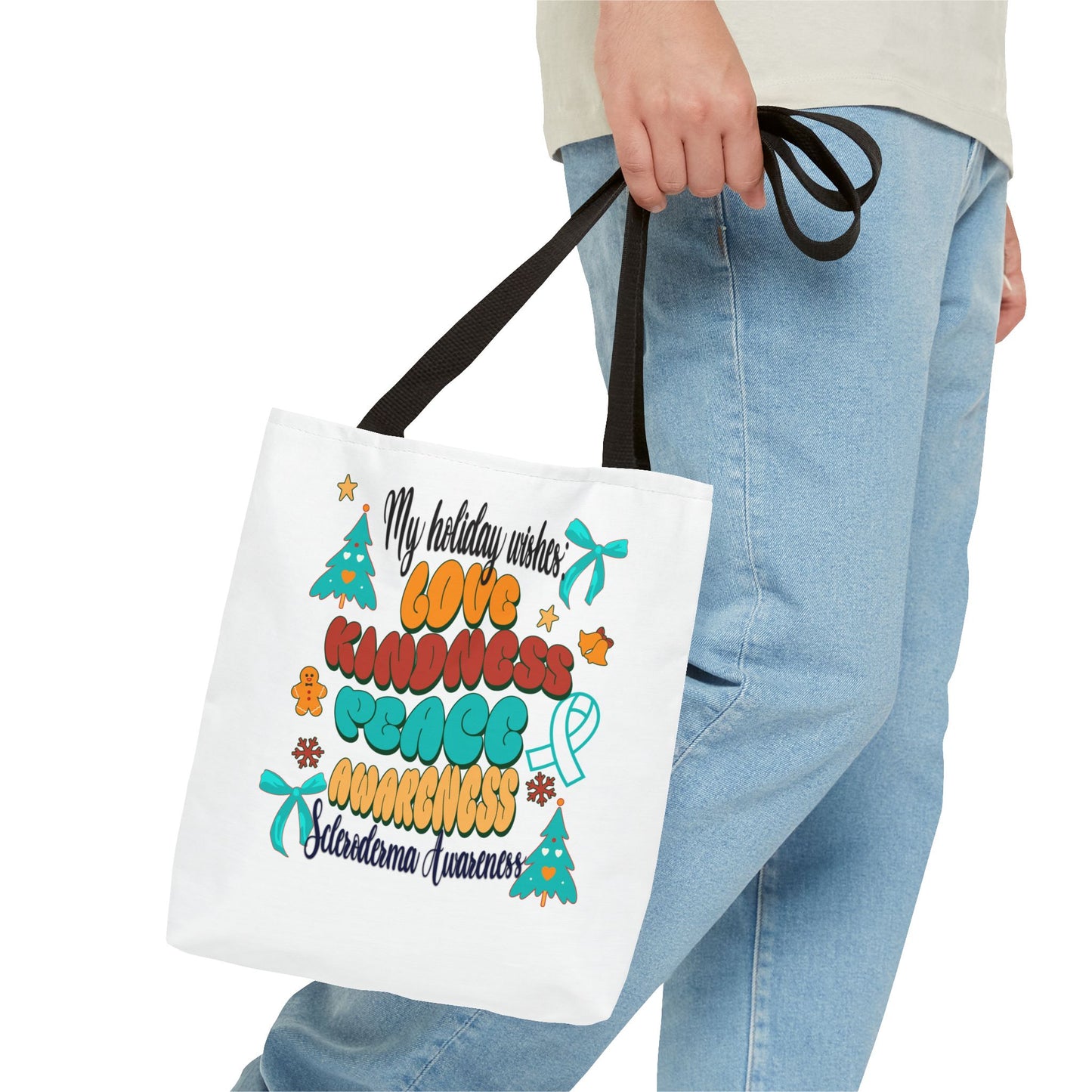 Scleroderma Awareness Holiday Wishes Tote Bag