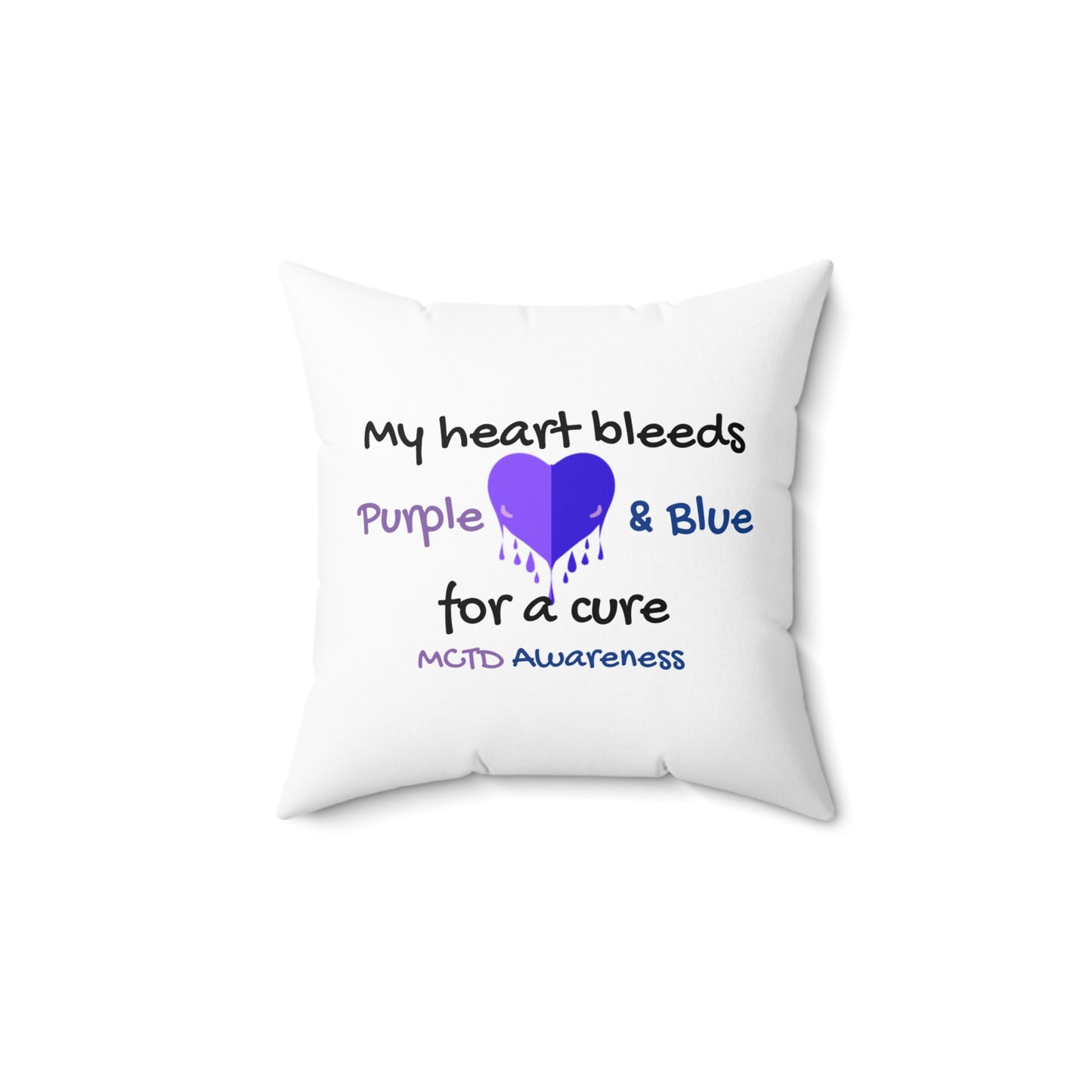 MCTD Awareness Spun Polyester Square Pillow