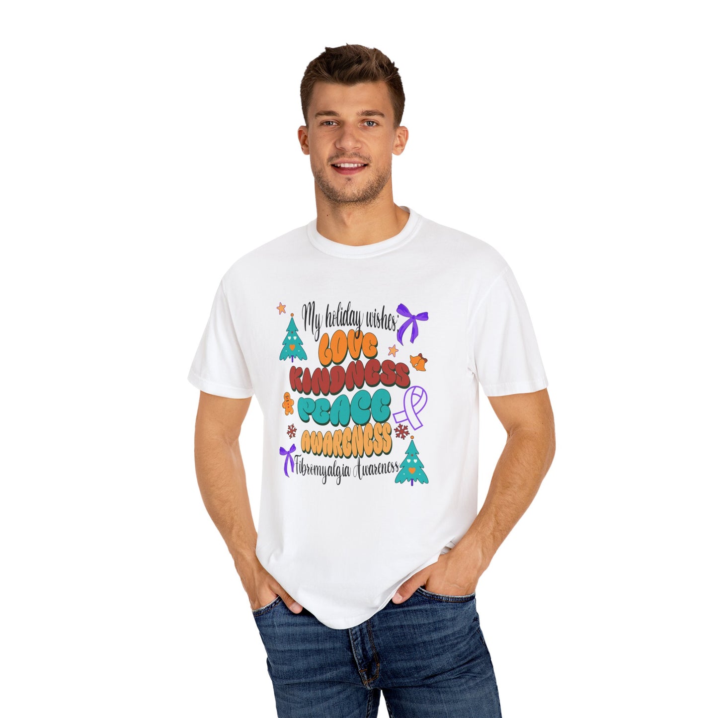 Fibromyalgia Awareness Holiday Wishes Unisex T-shirt