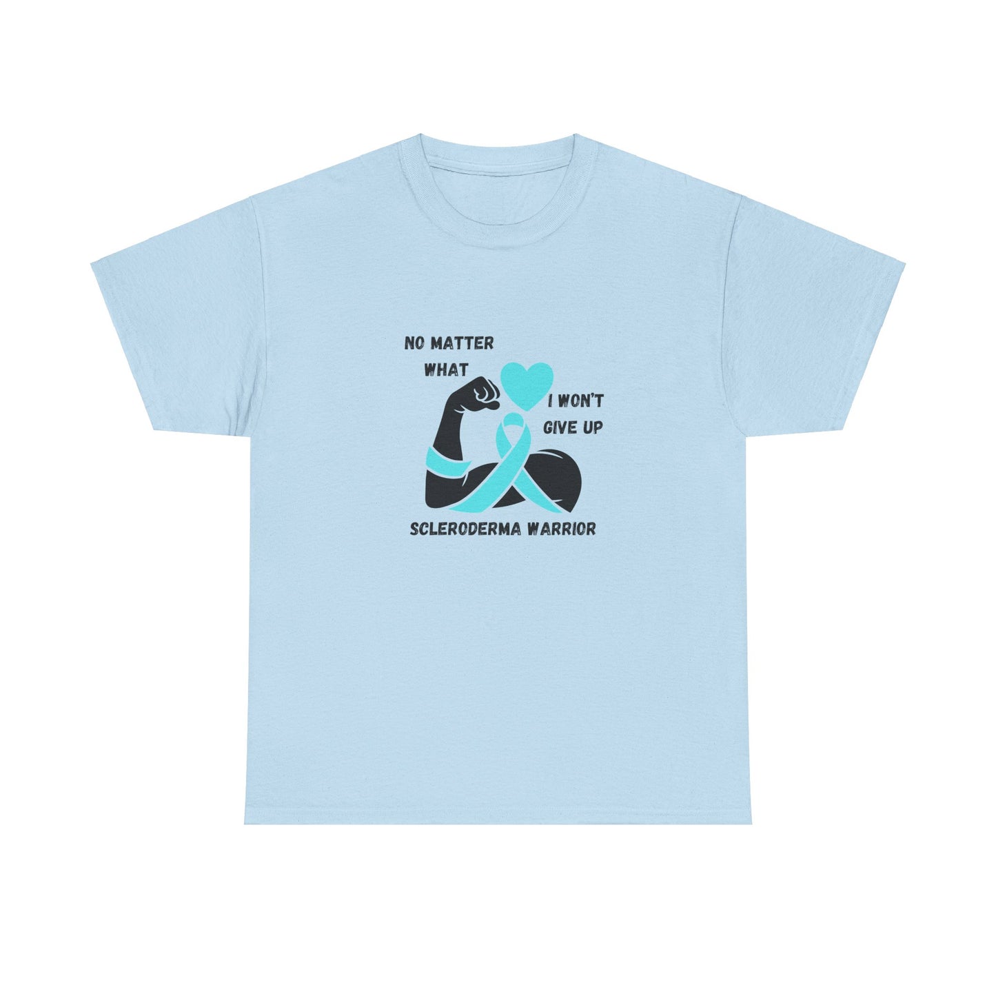 Scleroderma Awareness "I Won't Give Up" Unisex Heavy Cotton Tee