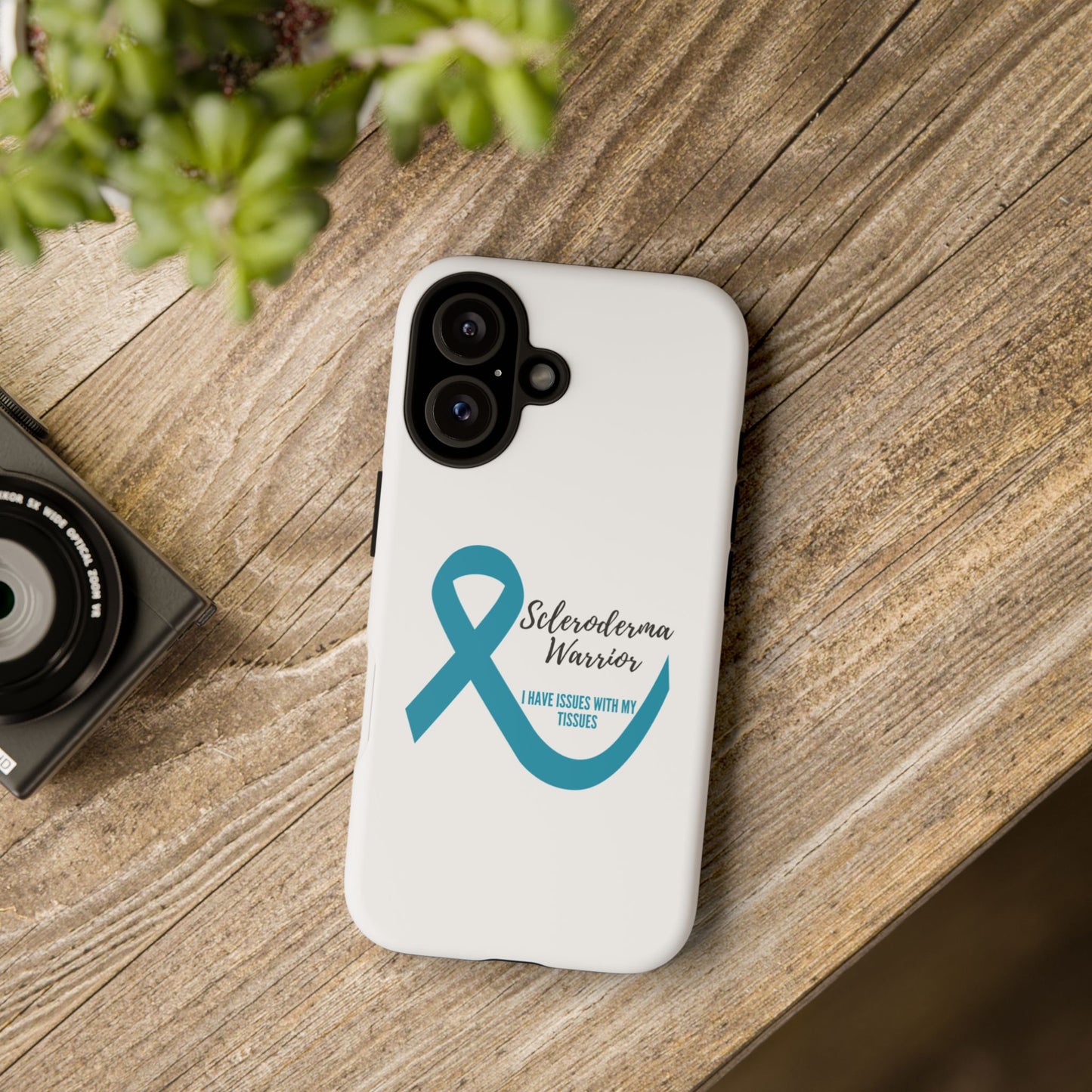 iPhone scleroderma warrior tough phone Cases