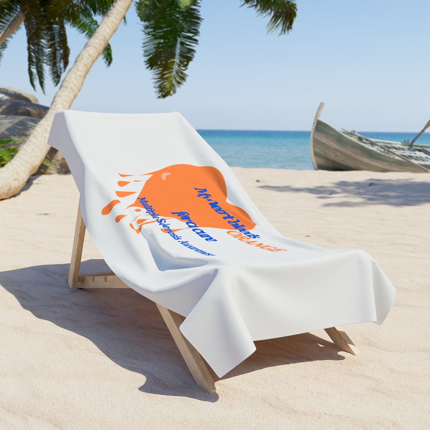 Multiple Sclerosis Awareness Beach Towel