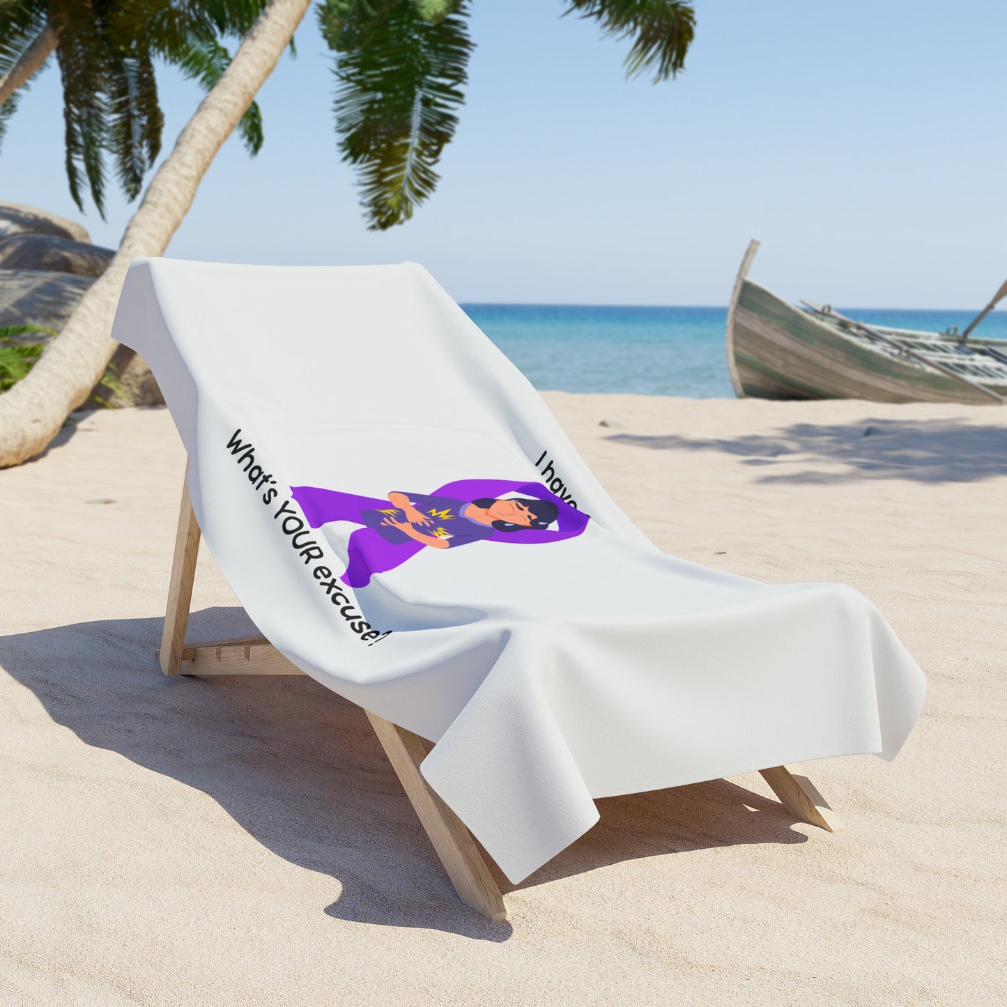 Chron's Disease Awareness Beach Towel