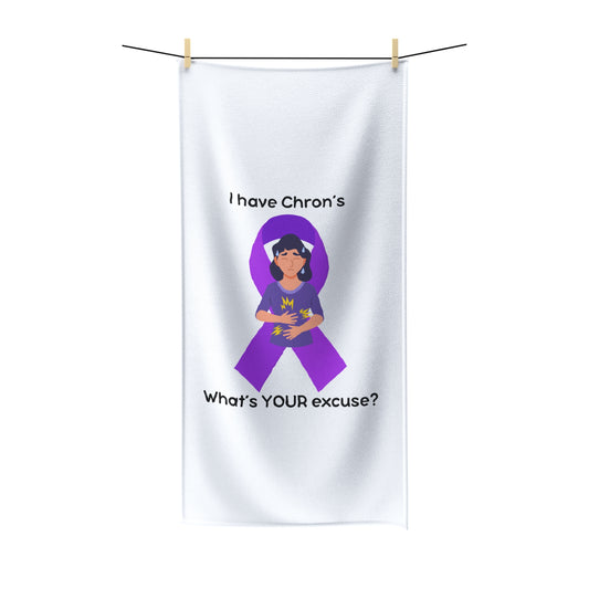 Chron's Disease Awareness Bath Towel