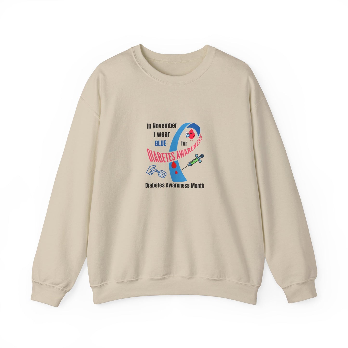 Diabetes Awareness Unisex Heavy Blend™ Crewneck Sweatshirt