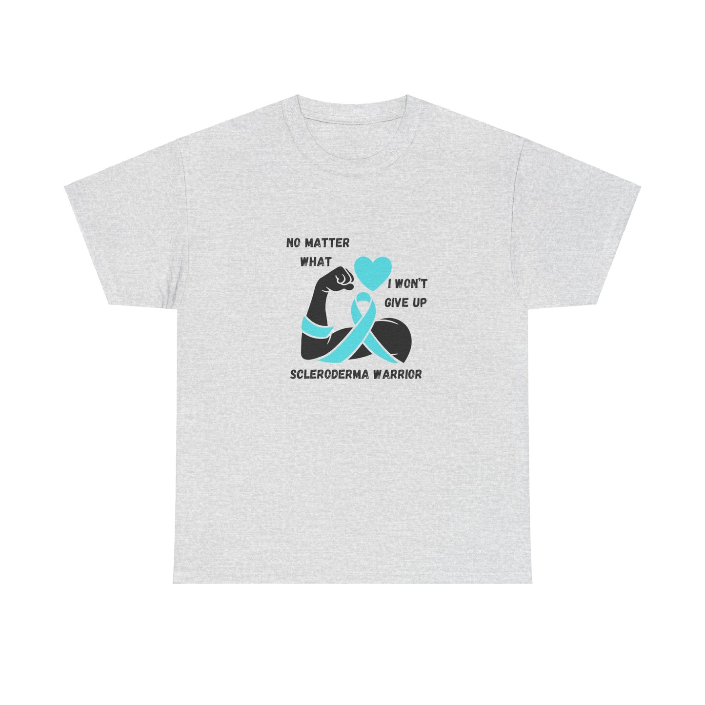 Scleroderma Awareness "I Won't Give Up" Unisex Heavy Cotton Tee