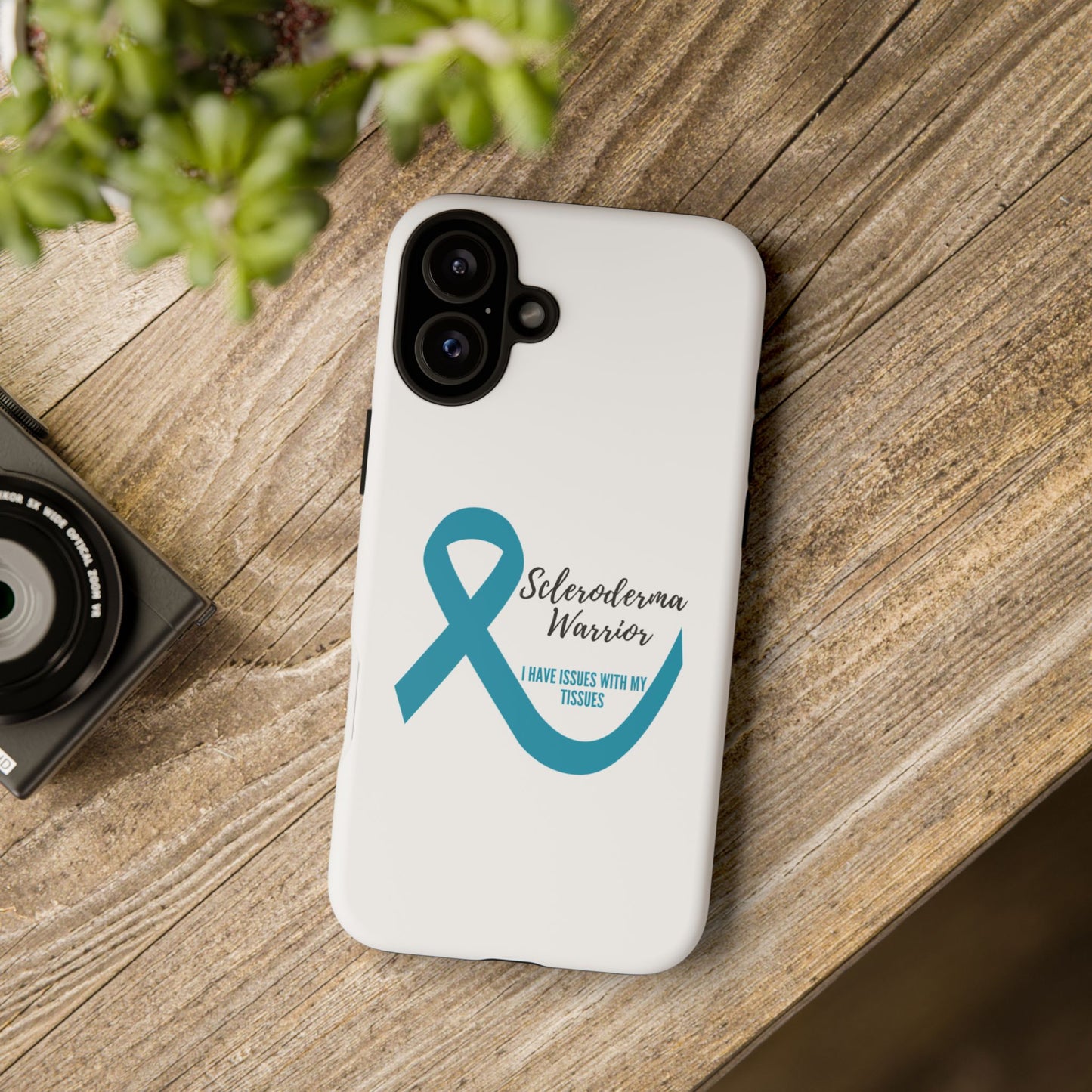 iPhone scleroderma warrior tough phone Cases