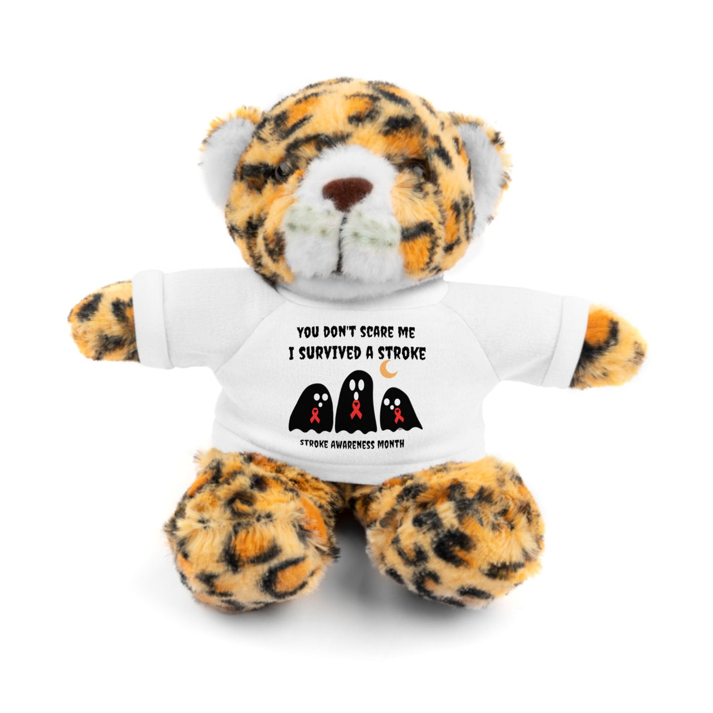 Stroke Awareness Halloween Stuffed Animals with Tee