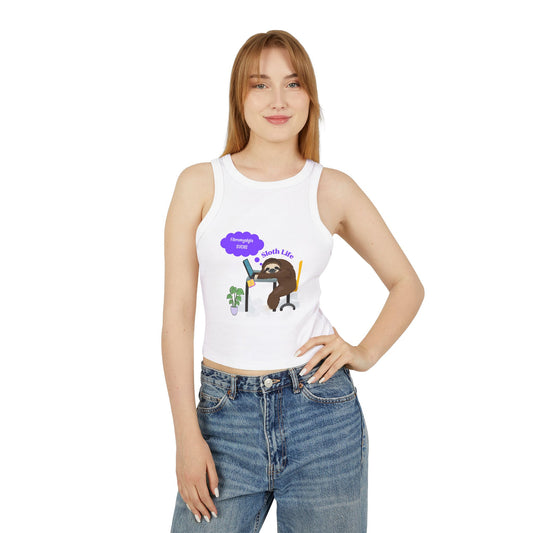 Fibromyalgia Sucks Women's Micro Rib Racer Tank Top