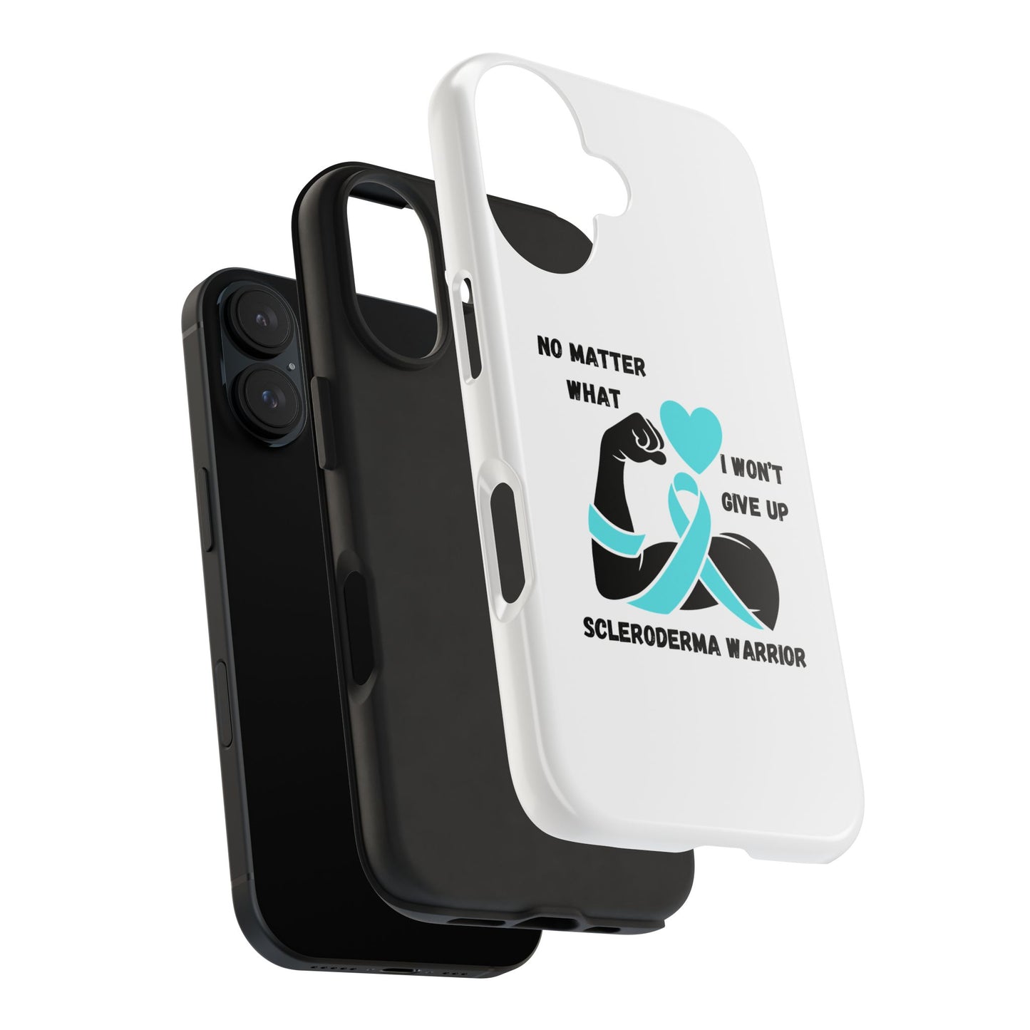 Scleroderma Awareness "I Won't Give Up" iPhone Case Tough Phone Cases