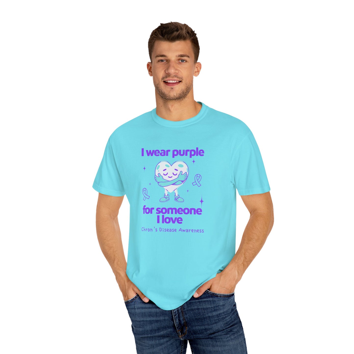 Chron's Disease Awareness I Wear Purple for Someone I Love Unisex T-shirt