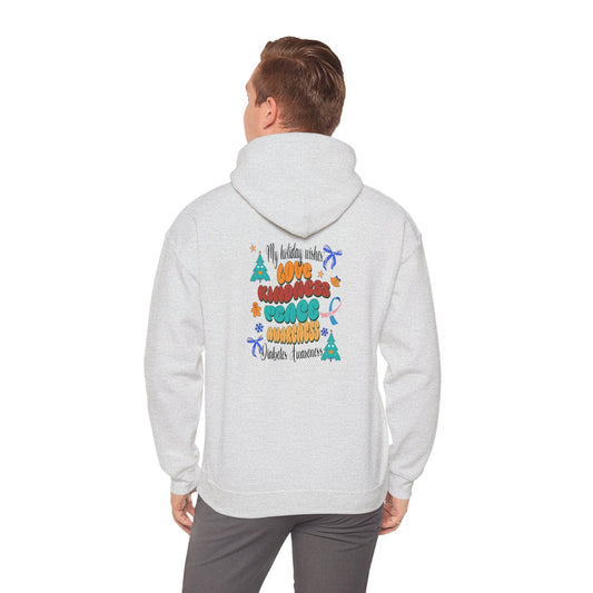 Diabetes Awareness Holiday Wishes Hoodie Unisex Hooded Sweatshirt