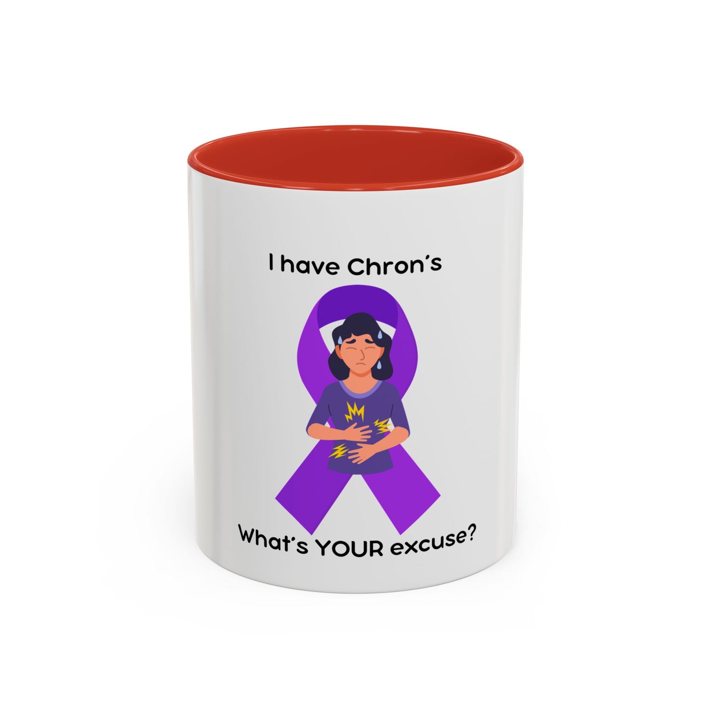 Chron's Disease Awareness Accent Coffee Mug (11, 15oz)