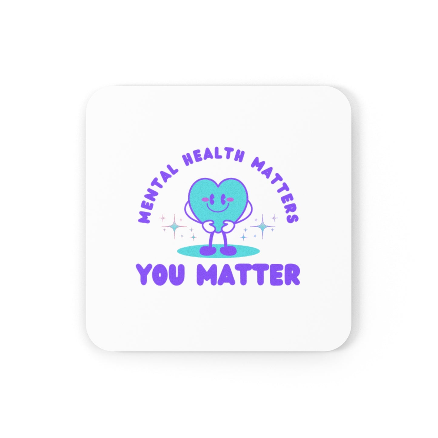 Mental Health Awareness Cork Back Coaster