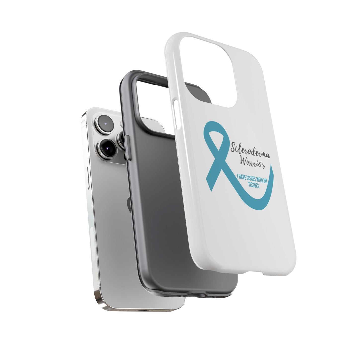 iPhone scleroderma warrior tough phone Cases