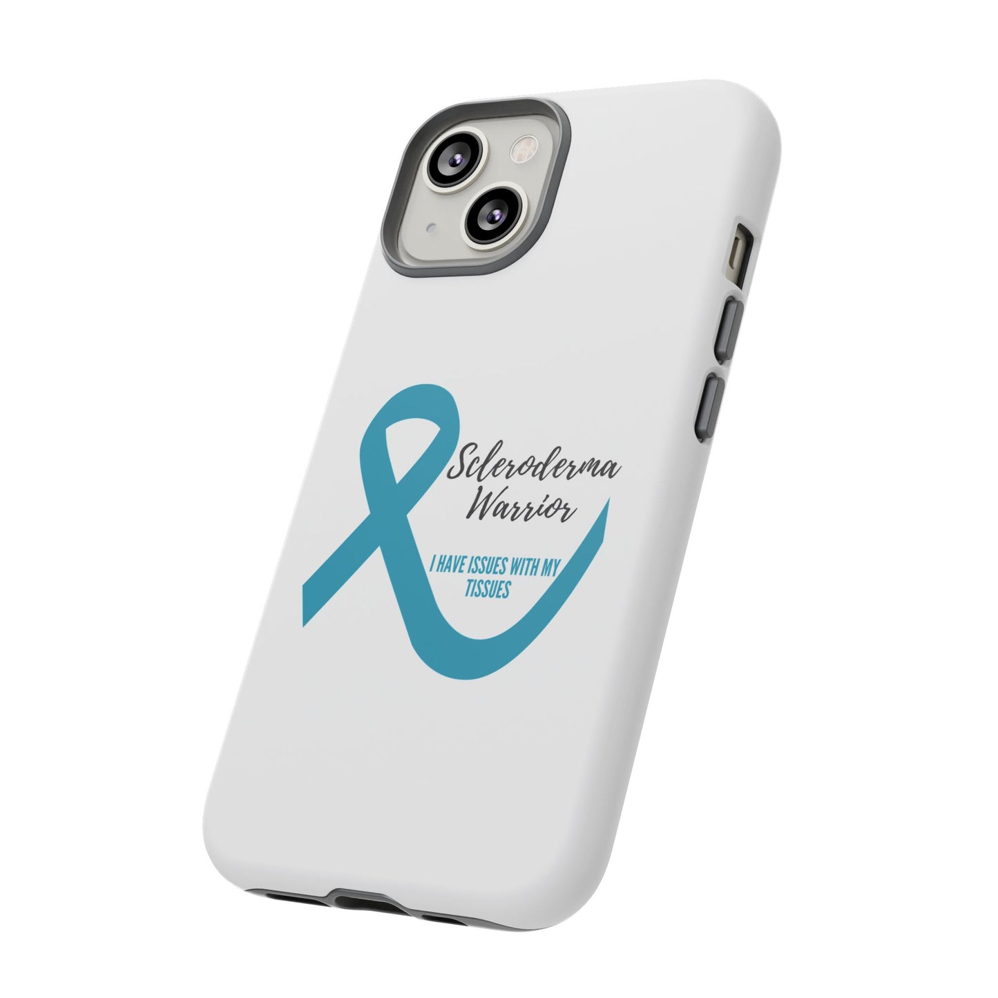 iPhone scleroderma warrior tough phone Cases