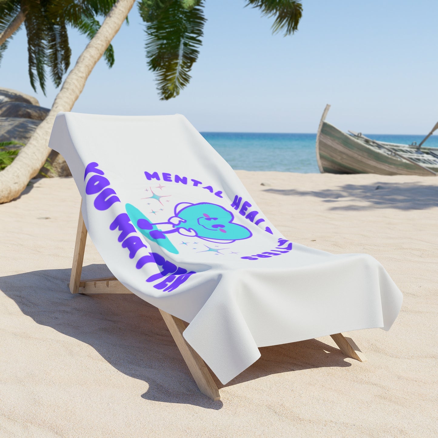 Mental Health Awareness Beach Towel