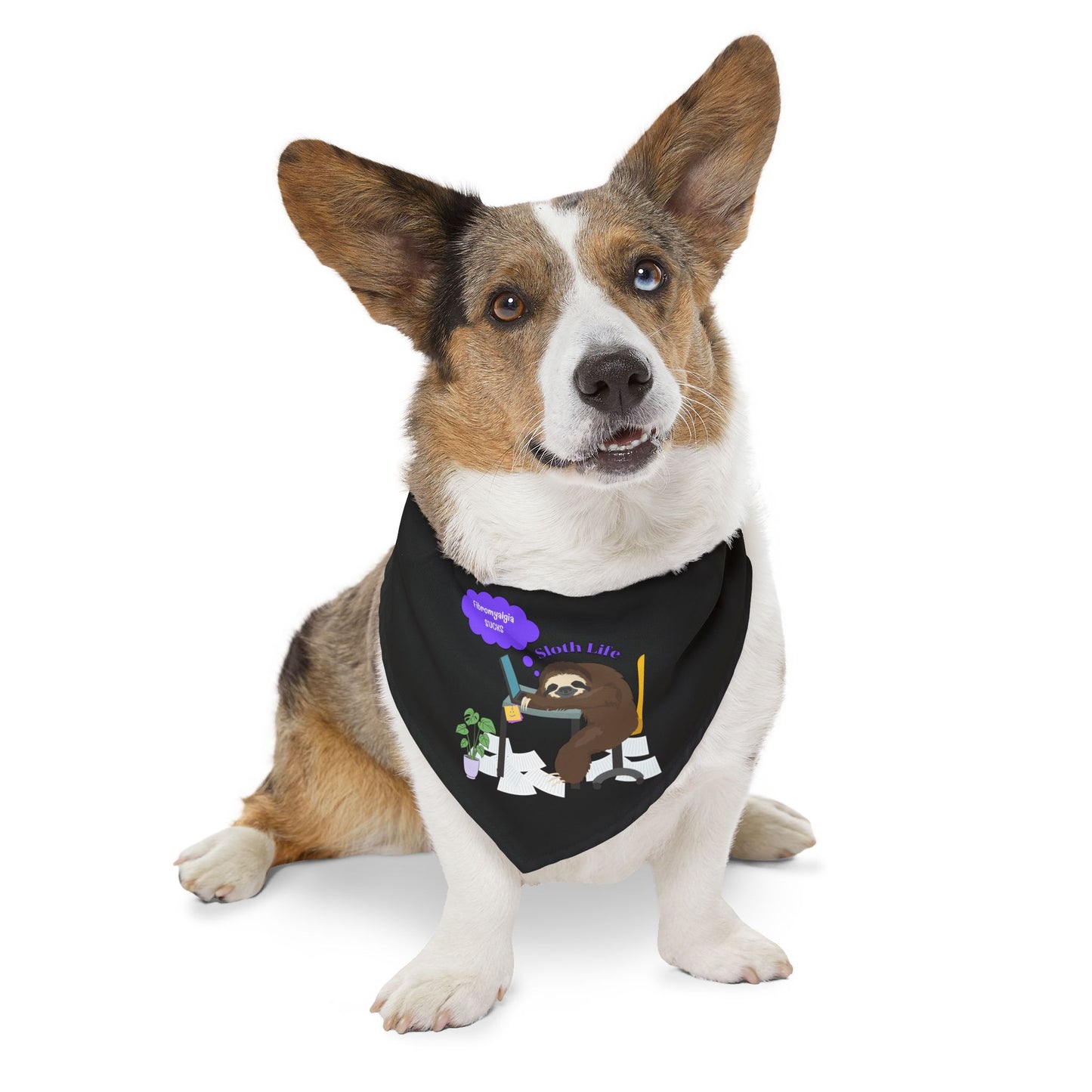 Fibromyalgia Sucks Pet Bandana Collar