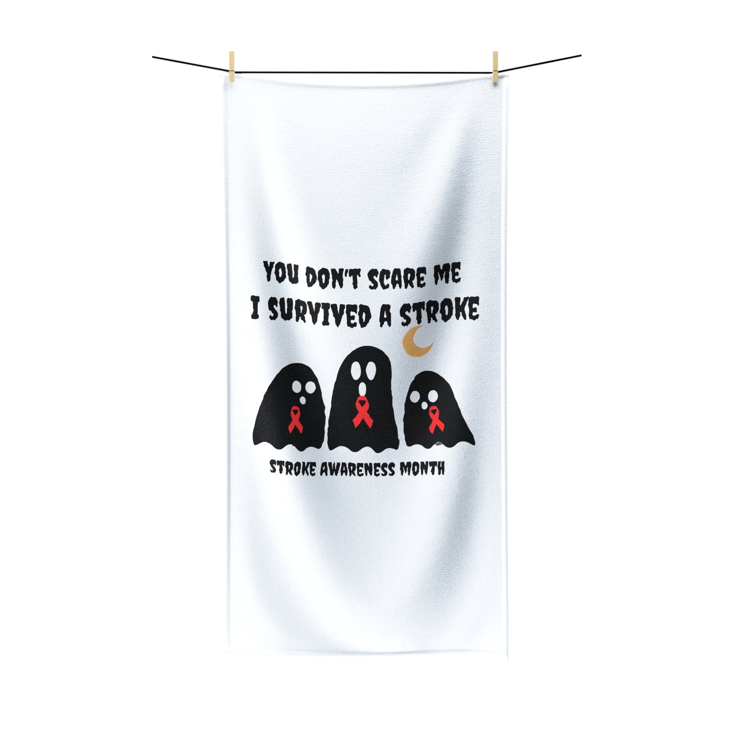 Stroke Awareness Halloween Polycotton Towel