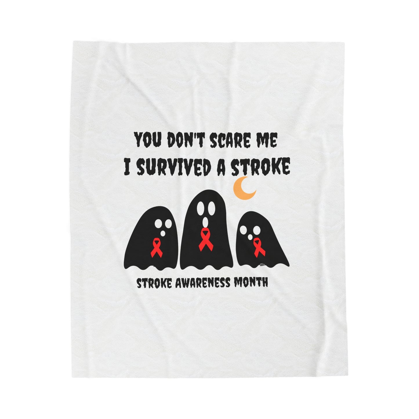 Stroke Awareness Halloween Velveteen Plush Blanket