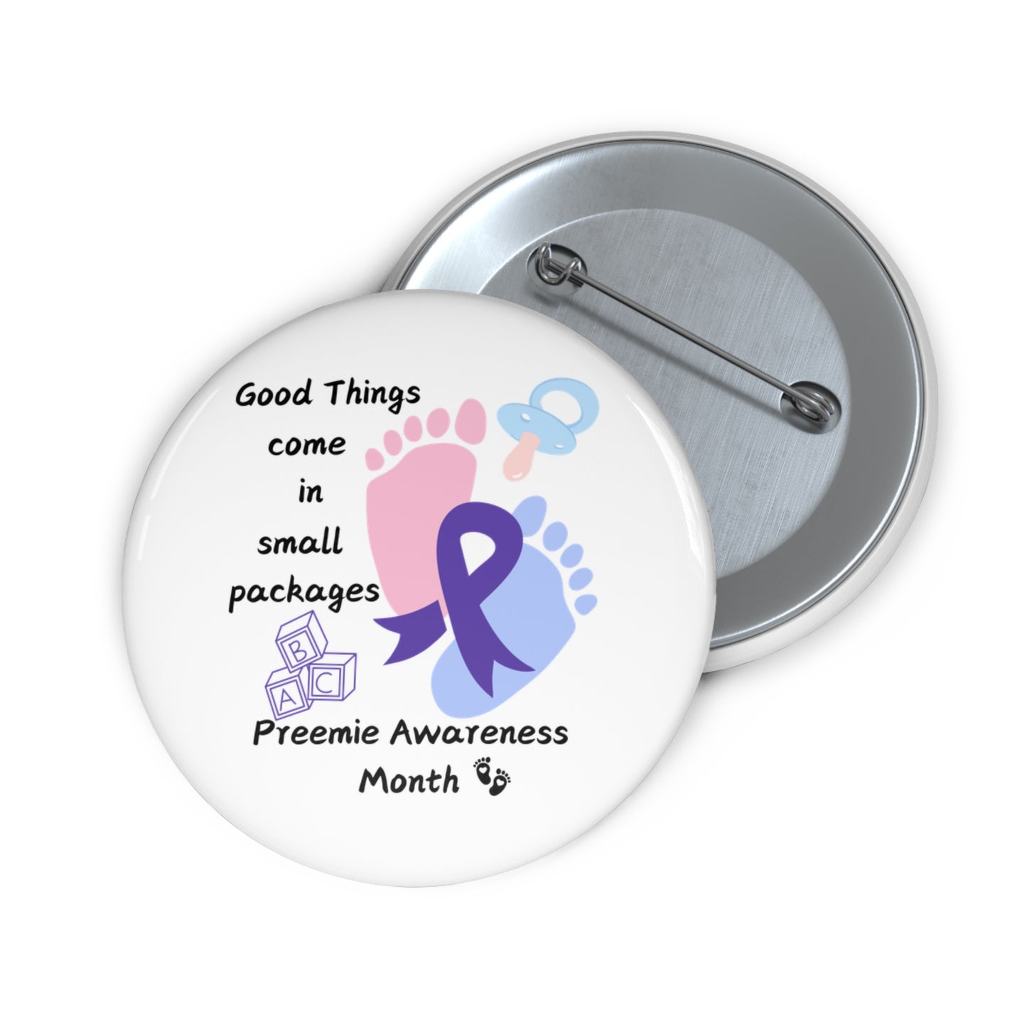 Preemie Awareness Prematurity Awareness Pin Buttons