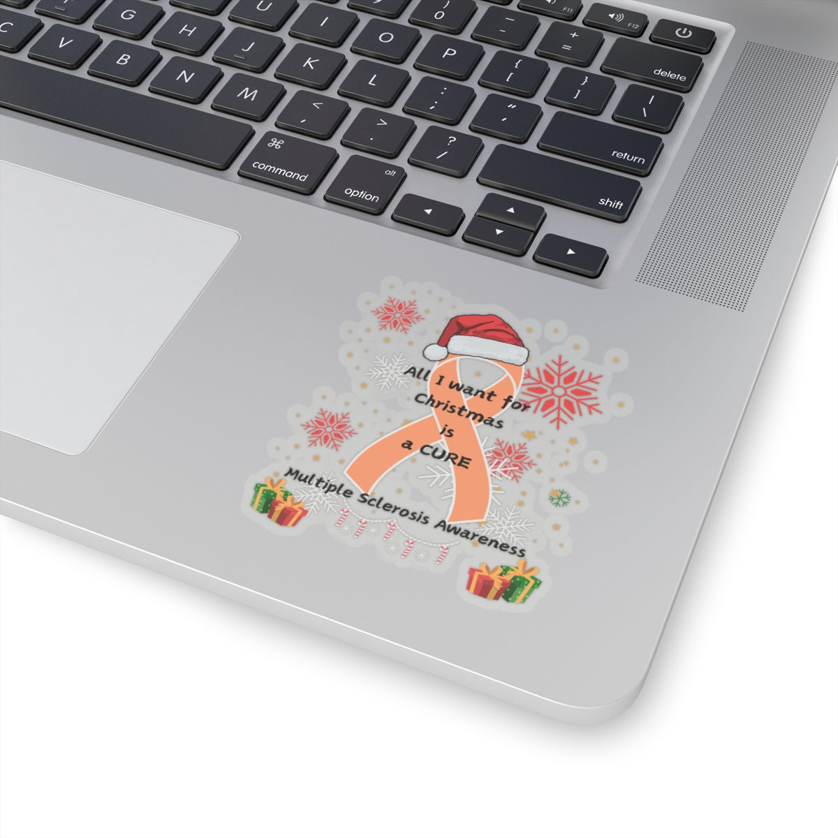 Multiple Sclerosis Awareness All I Want for Christmas Kiss-Cut Stickers