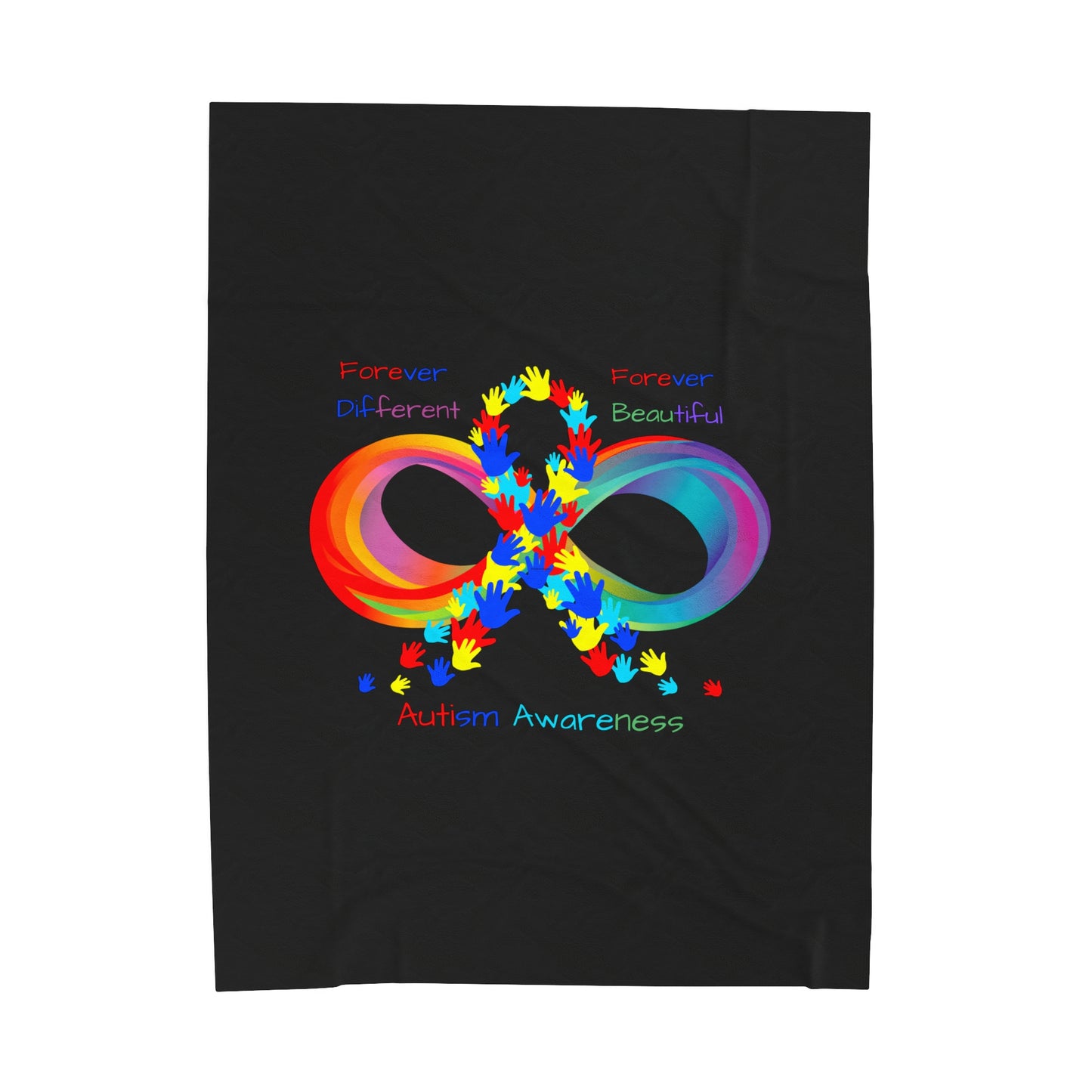 Autism Awareness Velveteen Plush Blanket