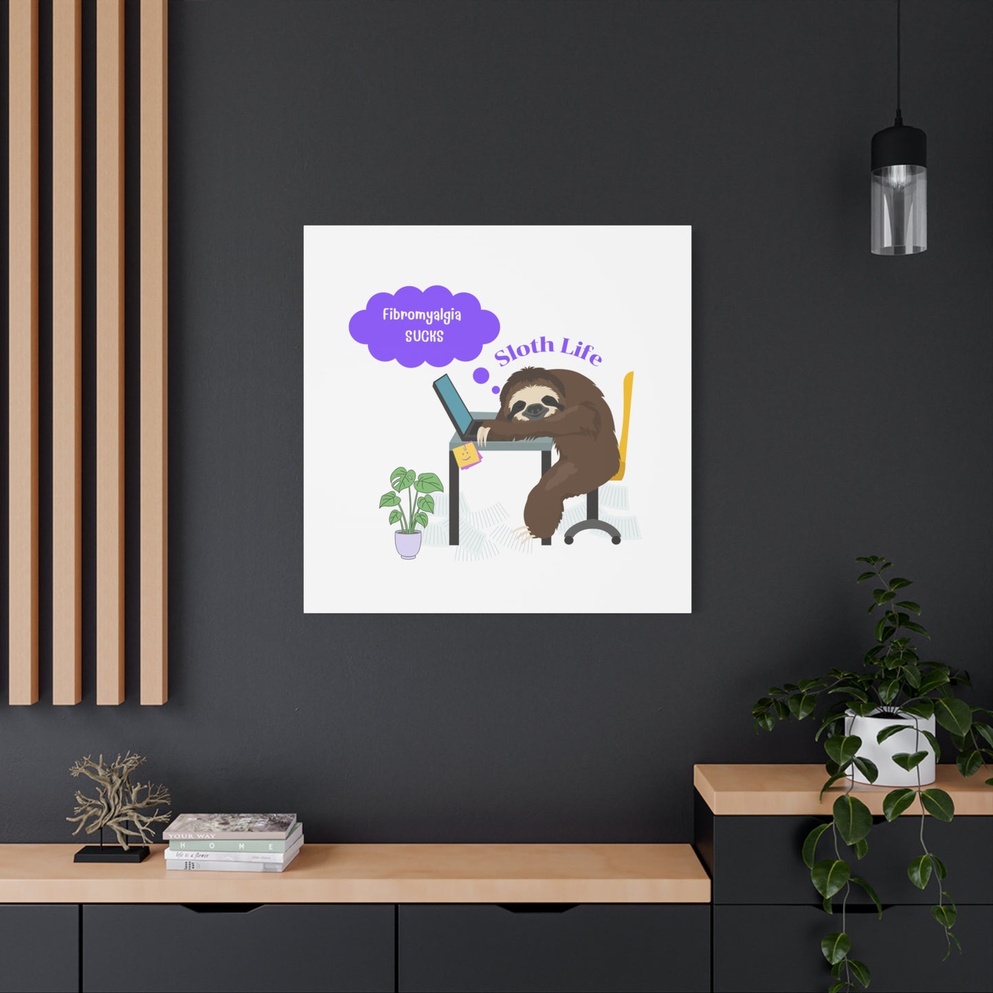 Fibromyalgia Sucks Home Decor Artwork