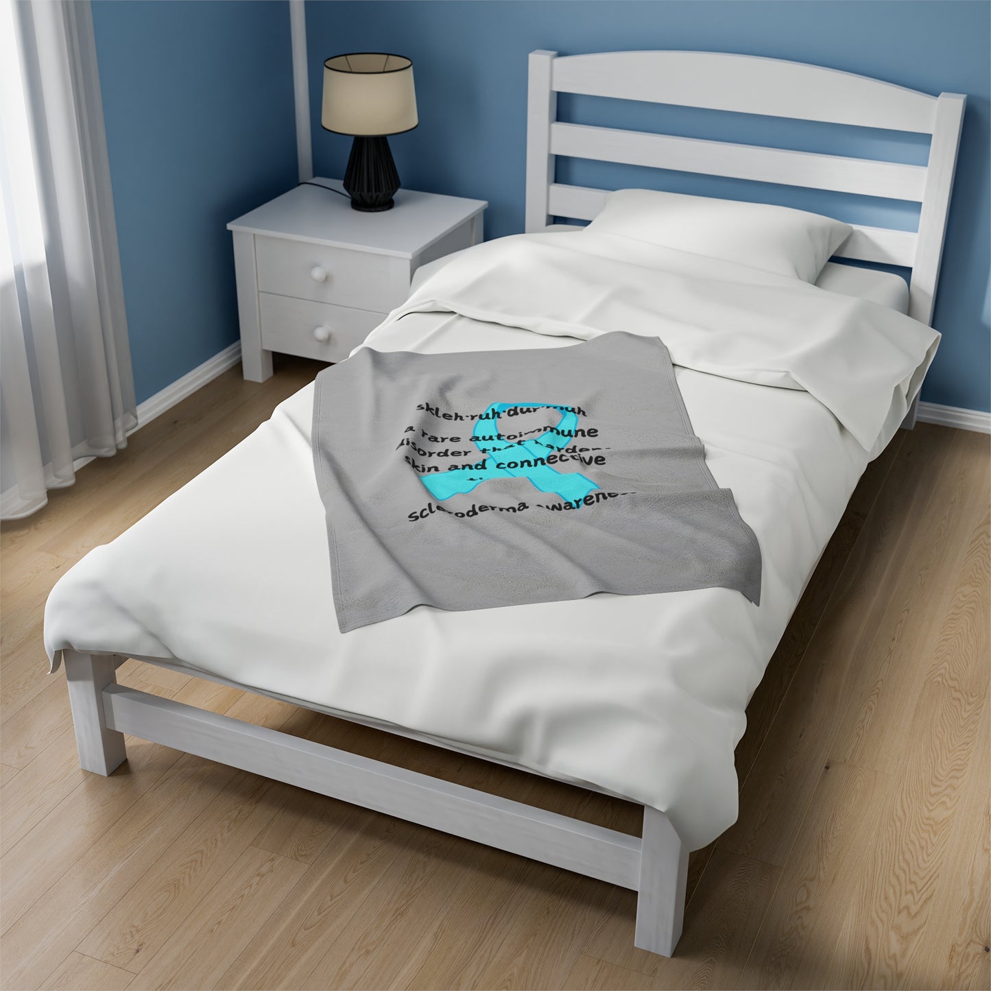 Scleroderma Awareness Defining Scleroderma Velveteen Plush Blanket