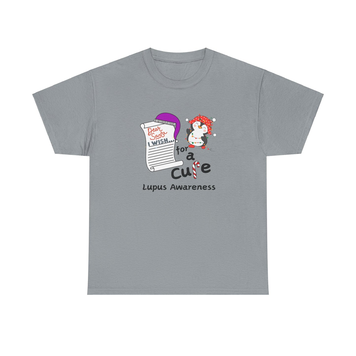 Unisex Heavy Cotton Tee, Lupus Awareness, Holiday Gift Ideas