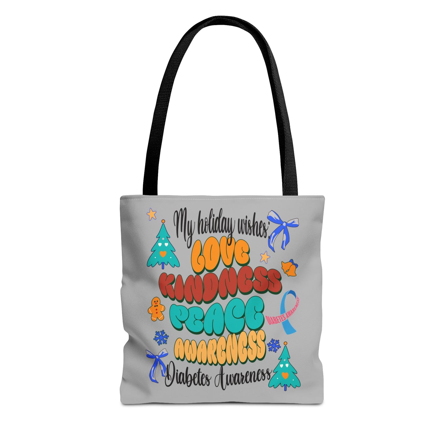 Diabetes Awareness Holiday Wishes Tote Bag