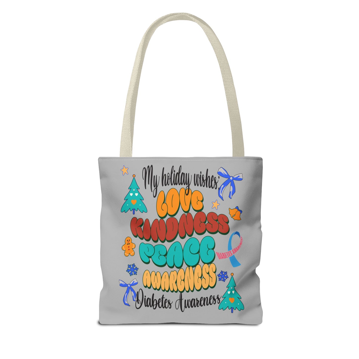 Diabetes Awareness Holiday Wishes Tote Bag