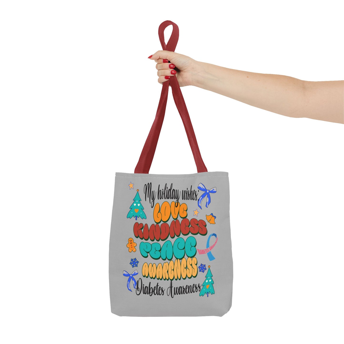 Diabetes Awareness Holiday Wishes Tote Bag