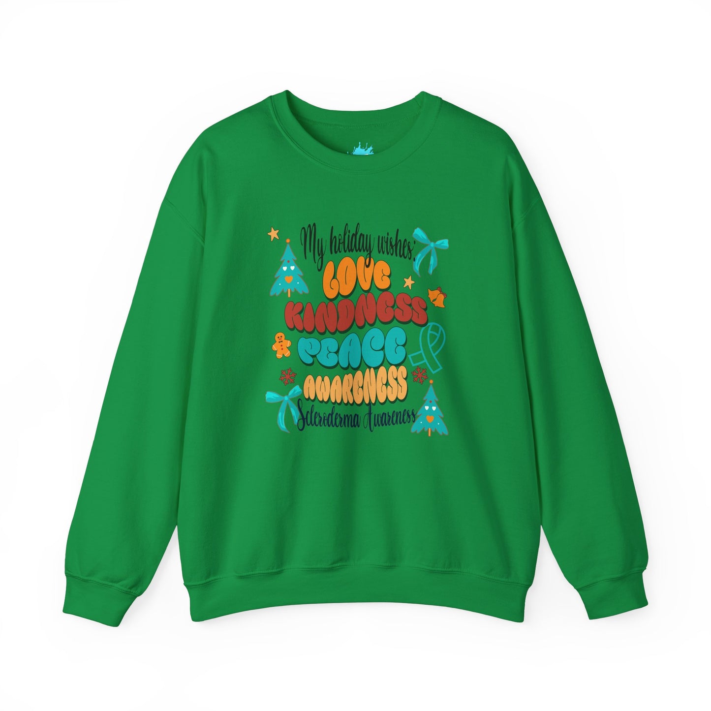 Scleroderma Holiday Wishes Crewneck Sweatshirt