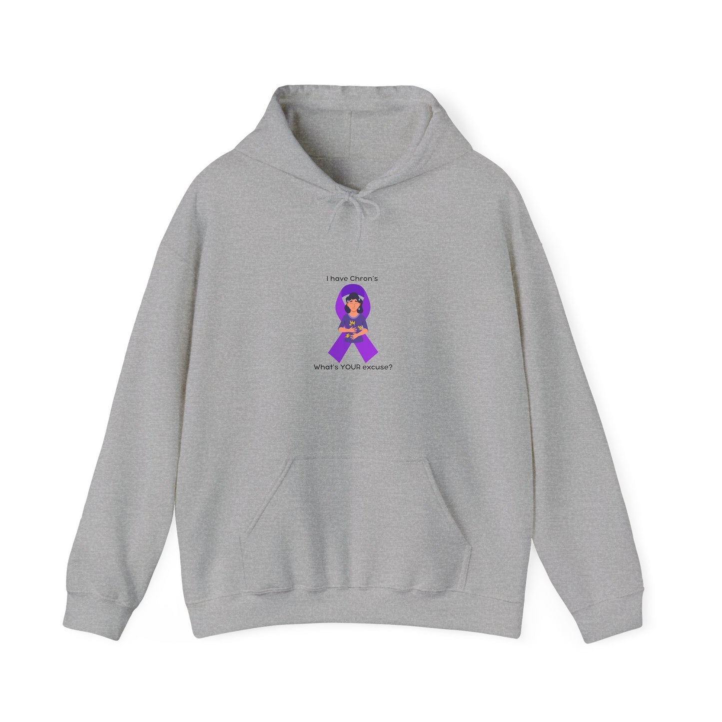 Chron's Disease Awareness Hoodie Unisex Hooded Sweatshirt