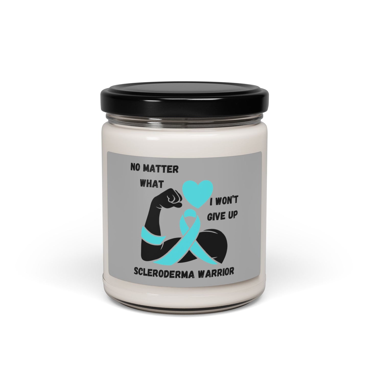 Scleroderma Awareness "I Won't Give Up" Scented Soy Candle, 9oz