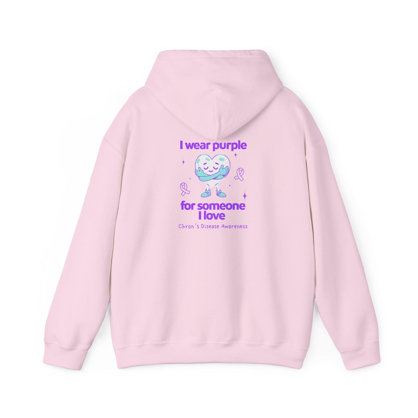 Chron's Disease Awareness I Wear Purple for Someone I Love Unisex Hoodie